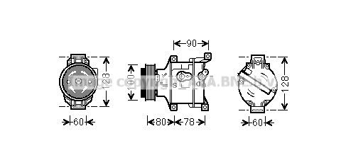 AVA QUALITY COOLING Компрессор, кондиционер FTK103